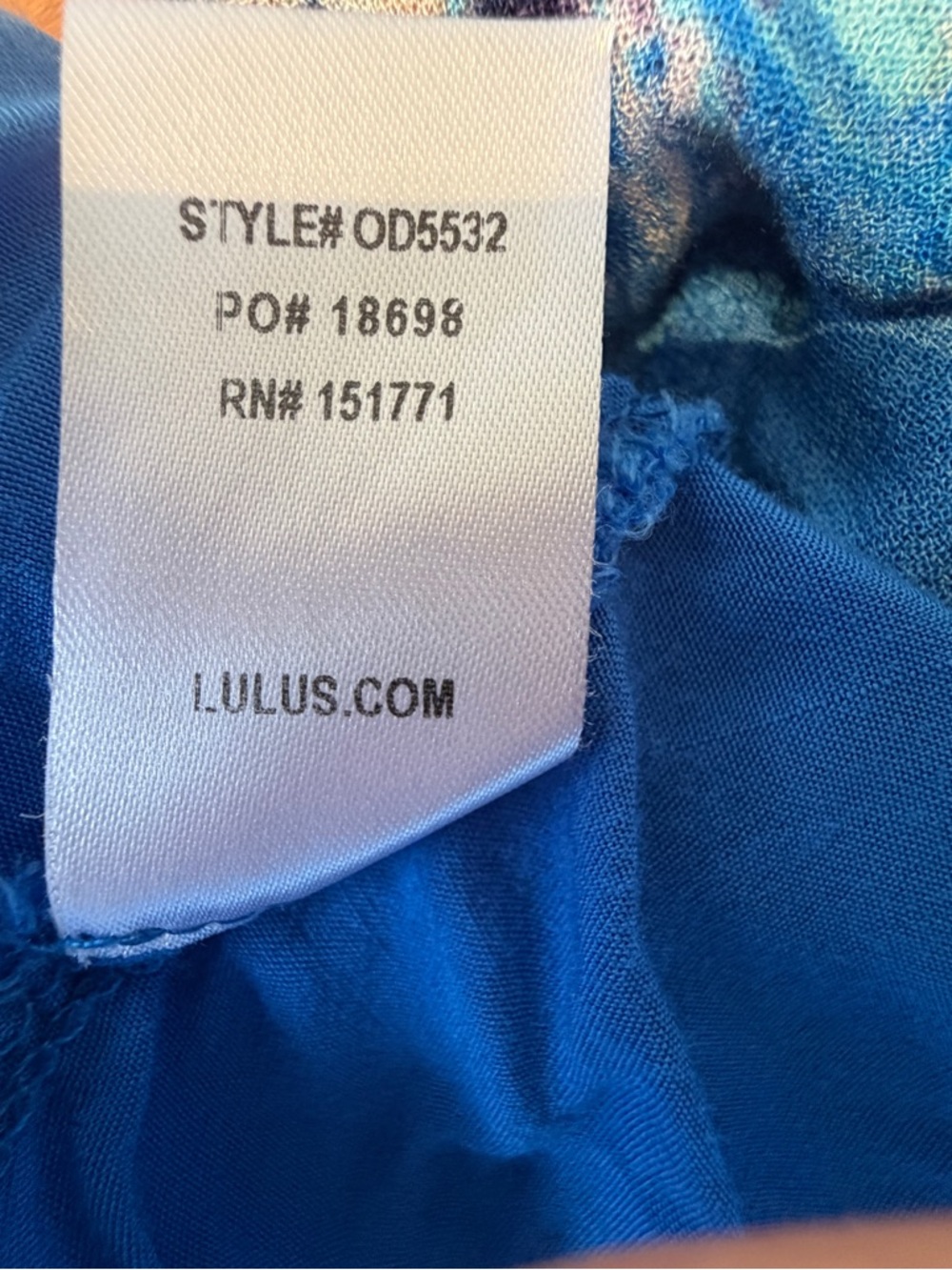 Lulus Women’s Bloomin' Love Blue Floral Pattern Skater Dress Size M - Picture 10 of 12